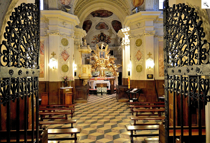Antoniuskirche in Warschau, mit Fresken von Francesco Giorgioli